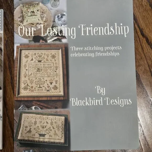 2 - Blackbird Designs Cross Stitch - OUR LASTING FRIENDSHIP - IN FRIENDSHIPS WAY - Picture 3 of 12